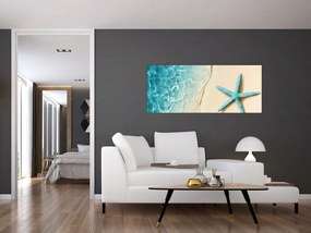 Tablou - Stea de mare pe plajă (120x50 cm)