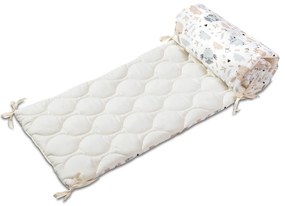 Aparatoare matlasata pentru patut 120x60 cm Kidizi Forest Friends Deluxe, inaltime 35 cm