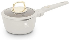 Oală pentru sos cu capac 16 cm, 1.2L – Berlinger Haus Sahara Collection BH 8058, crem, antiaderentă, pentru rețete rapide și încălzire