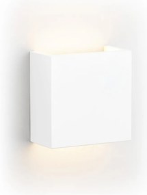 Aplica LED de perete cu lumina ambientala design modern Gent alb