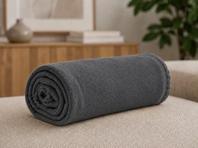 Patura fleece FLEORA, gri inchis Dimensiune: 200 x 220 cm