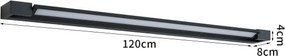 BRILAGI - LED Aplica de perete pentru exterior AQUA LINE LED/36W/230V 120 cm IP44 negru