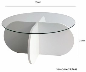 Măsuță de cafea Bubble Walnut