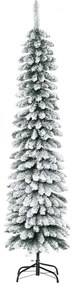 HOMCOM Brad de Crăciun Artificial cu Zăpadă și 395 Ramuri, 46x46x180 cm, Verde | Aosom Romania