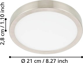 Plafonieră gri LED FUEVA 5 – EGLO