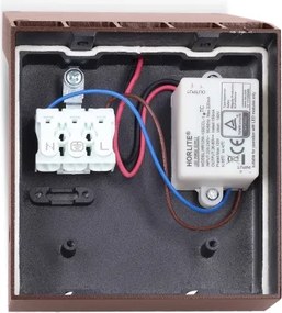 Brilagi - Aplica de perete LED de exterior RIANO LED/8W/230V maro IP65