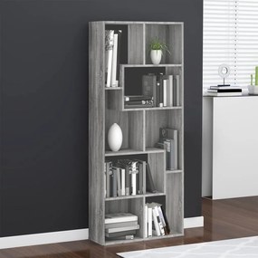 vidaXL Bibliotecă, gri sonoma, 67x24x161 cm, lemn prelucrat
