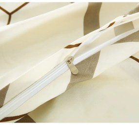 Lenjerie de pat crem din microsatin pentru pat de o persoană cu 6 piese 140x200 cm Carter – My House