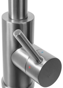 Baterie pentru chiuvetă cu duș extractabil FRESH, 39,5 cm, nichel - REA-B9146