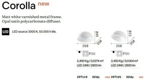 Plafoniera LED design modern Corolla-2 pl