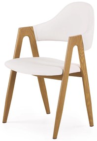 Scaun de design Culoare Alb / Stejar, KEN