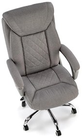 Scaun de birou Helder 2 piele ecologica gri H120 cm