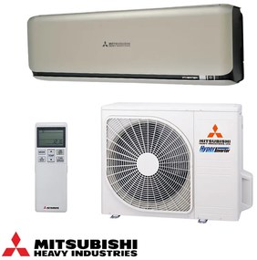 Aparat de aer conditionat inverter Mitsubishi Heavy Industries SRK25ZSX-WT + SRC25ZSX-W, 9000 BTU, 20 m², A+++ / A+++, R-32, Crem