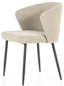 Scaun tapitat Santos taupe