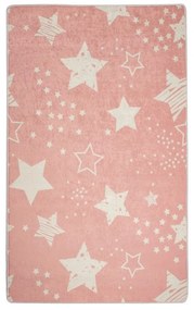 Covor copii Pink Stars, 100 x 160 cm