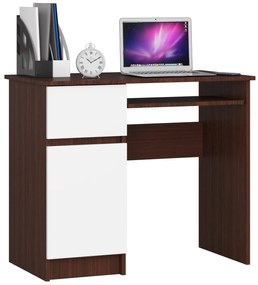 Masă PC Bhaskar  (wenge + Alb) (S). 1069670