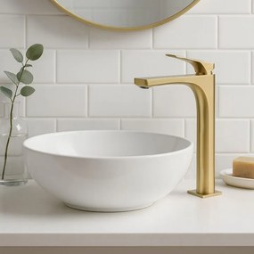 Baterie pentru baie Rea Joe auriu periat