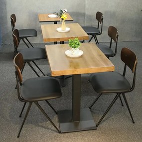 Picioare metalice din ,pentru masa 80x80 cm,negru