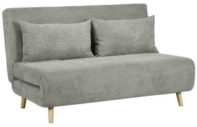 HOMCOM Canapea Extensibila cu 2 Locuri, Gri | Aosom Romania