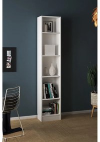Bibliotecă Tvilum Basic, 41x203 cm, alb