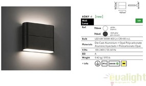 APLICA PERETE LED DE EXTERIOR ADAY-1 NEAGRA 70645