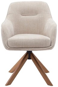 Set de scaune de sufragerie crem 2 buc. tapițat Avola – Unique Furniture