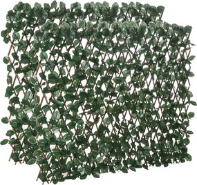 Outsunny Gard Artificial Extensibil cu 2 Secțiuni din Poliester și Ratan, 200x100 cm, Verde | Aosom Romania