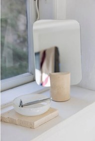 Săpunieră crem din sticlă Opal – Mette Ditmer Denmark