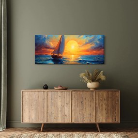 Tablou - Sailboats (120x50 cm)