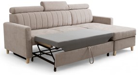 Colțar cu funcție de dormit Vario universal - bej șenil Wind 11