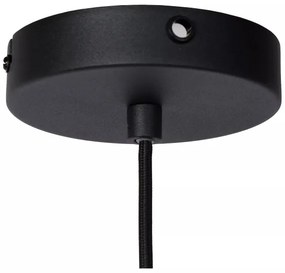 Lustră pe cablu SIEMON 1xE27/40W/230V neagră Lucide 45496/01/30