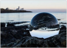 Tablou - Bile de sticlă pe piatră (70x50 cm)