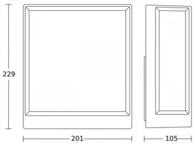 Aplică LED de exterior Steinel 085230 L40C LED/12,9W/230V IP54 antracit