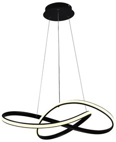 Lustră LED dimabilă pe cablu Brilagi COSMOWAVE LED/70W/230V 3000-6500K negru + telecomandă