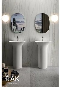 Lavoar pe pardoseala Rak Sensation cu orificiu baterie 55x46 cm