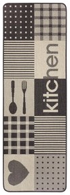 Covor de bucătărie Hanse Home Weave Patchwork Kitchen, 70x180 cm, bej