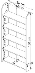 Raft Kakulu 1 (Stejar safir + alb) . 1093008