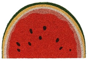 Covoras de intrare Melon, Decoris, 40 x 60 cm, fibra de cocos/PVC, rosu