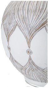 Veioză albă-bej cu abajur textil (înălțime 59 cm) Atene – Mauro Ferretti