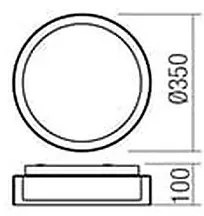 Redo 01-1454 - Plafonieră baie LED NAJI LED/18W/230V IP44