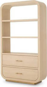 Dulap cu Rafturi design LUX, Furnir stejar, Natur, Quinton