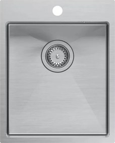Chiuveta inox incastrata Quadron Unique Russel 90 crom periat 40x50 cm