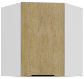 Dulap superior de bucătărie de colț Carminia 60x60 GN-72 1F (45) (stejar cremona + alb). 1128062