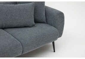 Colțar în L PISA, gri, cu șezut pe partea stângă