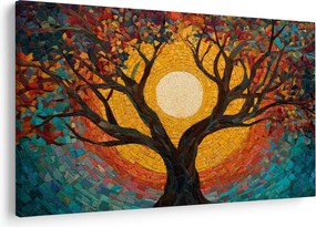 Tablou - Soarele în coroana arborelui vieții (90x60 cm)