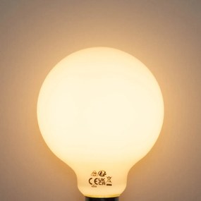 Set 5 becuri Bec LED E27 reglabil opalin G95 5W 450lm 2200K