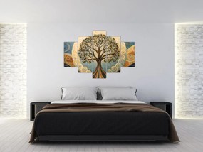 Tablou – Arborele vieții și spirale (150x105 cm)