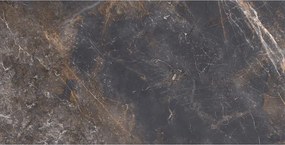 Mexen Visby Black gres glazurat rect. G1, placă de pardoseală-placare 120 x 60 cm, carving - TL428-120-060-02