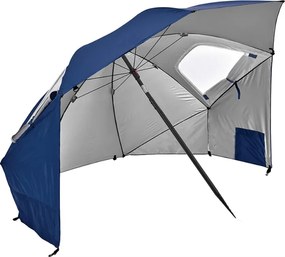 Umbrela de plaja SOLARO cu filtru UV 210x200 cm, albastru