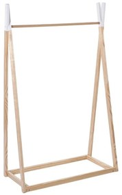 Cuier din lemn pentru haine copii - 78 x 38 x 126